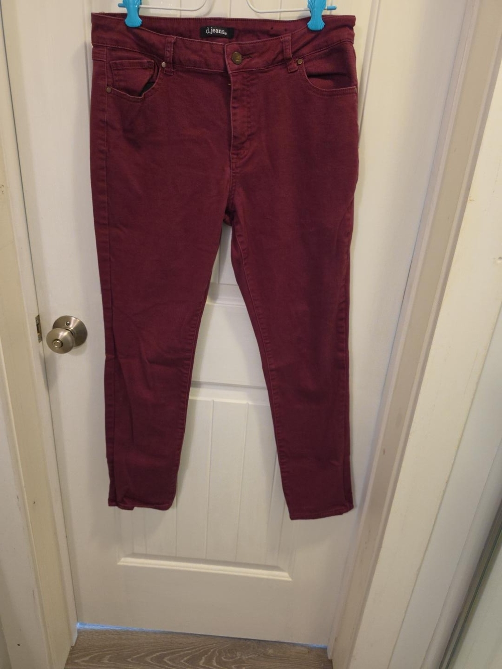 d. jeans Women's Maroon Skinny Jeans